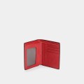 Skórzany porfel HIRSCHHORN z czerwonym wnętrzem