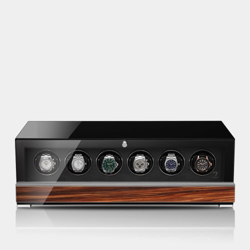 Rotomat Clasico Premium MV4 na 6 zegarków z dodatkami drewnianymi
