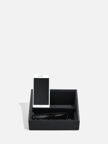 Elegancka stacja ładująca do telefonu czarna