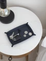 Mała skórzana podstawka na drobne rzeczy STACKERS Navy Blue