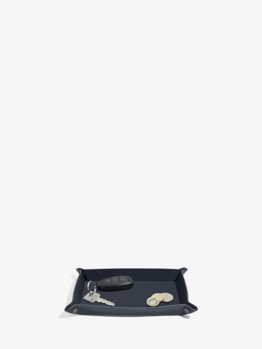 Mała skórzana podstawka na drobne rzeczy STACKERS Navy Blue 2