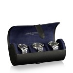 Etui na zegarki HEISSE & SÖHNE Rondo 3  Black & Blue