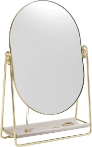 Lusterko Stackers taupe-złote z organizerem na biżuterię