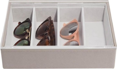 Pudełko na okulary z pokrywką Classic STACKERS Taupe 1