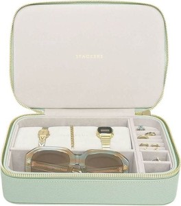Etui podróżne na biżuterię i akcesoria STACKERS Sage Green