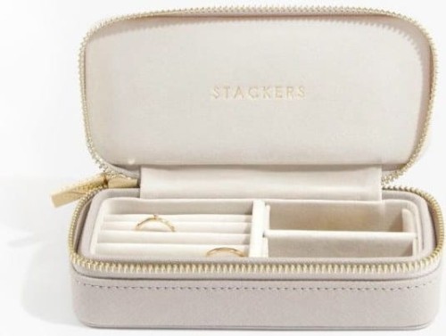 Podróżne etui na pierścionki i kolczyki STACKERS Taupe 1