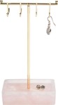 Stojak na biżuterię T-Bar STACKERS różowy kwarc mały