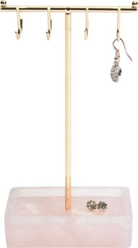 Stojak na biżuterię T-Bar STACKERS różowy kwarc mały 1