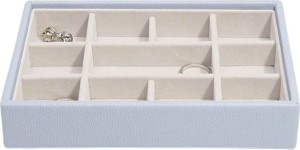 Szkatułka na biżuterię Stackers 11 komorowa mini lawendowa