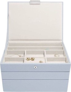 Szkatułka na biżuterię Stackers potrójna classic lawendowa