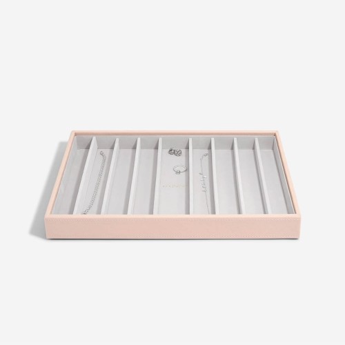 Szkatułka na naszyjniki Stackers 9 komorowa supersize różowa