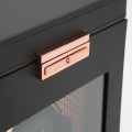 Rotomat na zegarek WOLF Axis Single Storage czarny miedziane dodatki