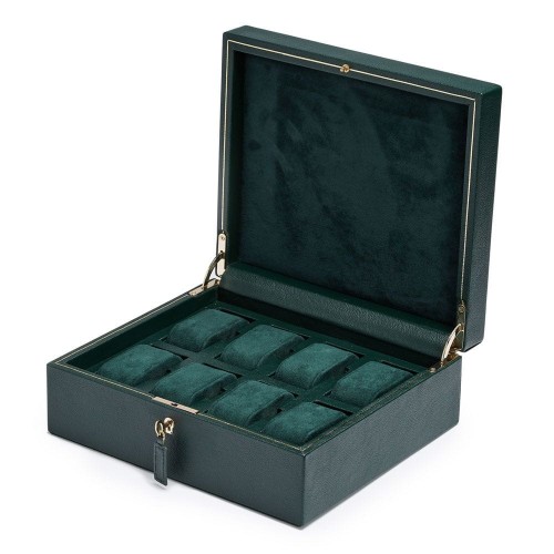 Szkatułka na zegarki WOLF British Racing Box Green 8 2