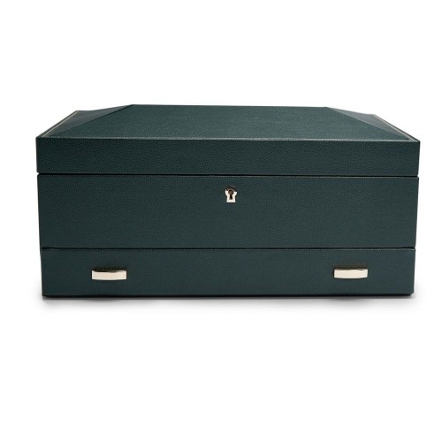 Szkatułka na zegarki WOLF British Racing Box Green 10