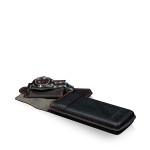 Etui podróżne na zegarek HEISSE & SÖHNE Mondo Saffiano Black & Orange