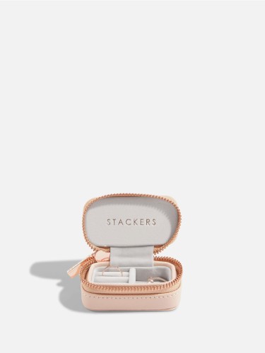 Małe podróżne etui na pierścionki i kolczyki STACKERS Blush &amp; Rose Gold 2