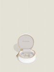 Etui podróżne na pierścionki STACKERS Oyster White Pebble