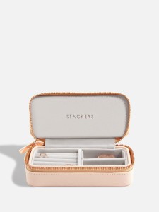 Podróżne etui na pierścionki i kolczyki STACKERS Blush & Rose Gold
