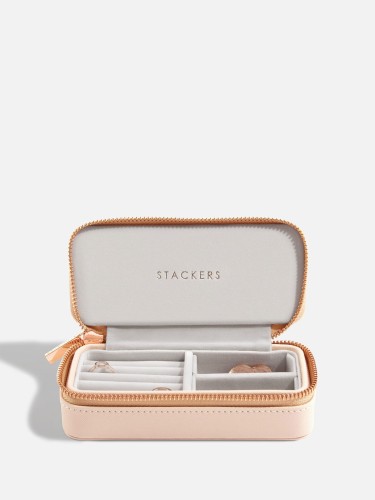 Podróżne etui na pierścionki i kolczyki STACKERS Blush &amp; Rose Gold 2
