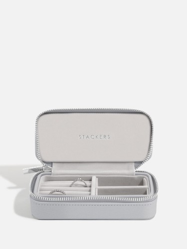 Podróżne etui na pierścionki i kolczyki STACKERS Pebble Grey 1
