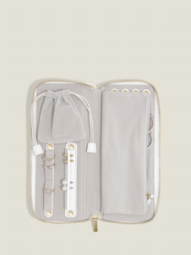 Etui podróżne na biżuterię STACKERS White Pebble 1