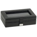 Szkatułka na spinki do mankietów WOLF Heritage 15 Black 1