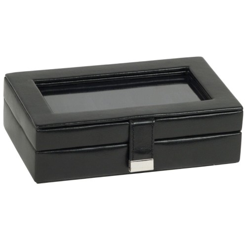 Szkatułka na spinki do mankietów WOLF Heritage 15 Black 1