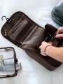 Wisząca kosmetyczka podróżna STACKERS Brown 3