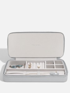 Podróżne etui na biżuterię STACKERS Pebble Grey