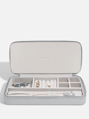 Podróżne etui na biżuterię STACKERS Pebble Grey 1