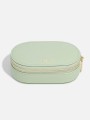 Owalne podróżne etui na biżuterię STACKERS Sage Green 2