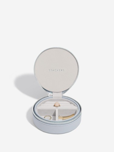 Okrągłe podróżne etui na biżuterię STACKERS Lavender 3