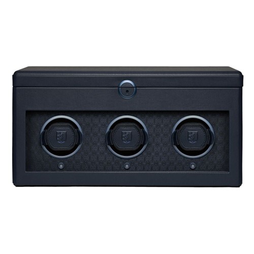 Rotomat WOLF Earth na 3 zegarki kolor granatowy ciemny niebieski