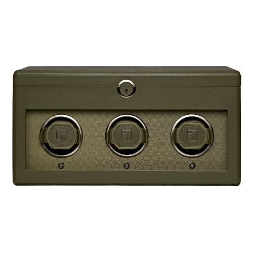 Rotomat WOLF Earth kolor oliwkowy zielony na 3 zegarki